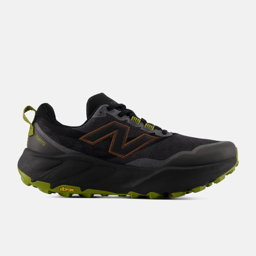 NEW BALANCE FRESH FOAM X HIERRO 9 NEGRO VERDE ZAPATILLAS TRAIL HOMBRE VISTA EXTERIOR,ARISTARUN