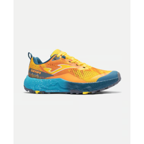 JOMA SIMA AZUL NARANJA ZAPATILLAS TRAIL HOMBRE VISTA EXTERIOR,ARISTARUN