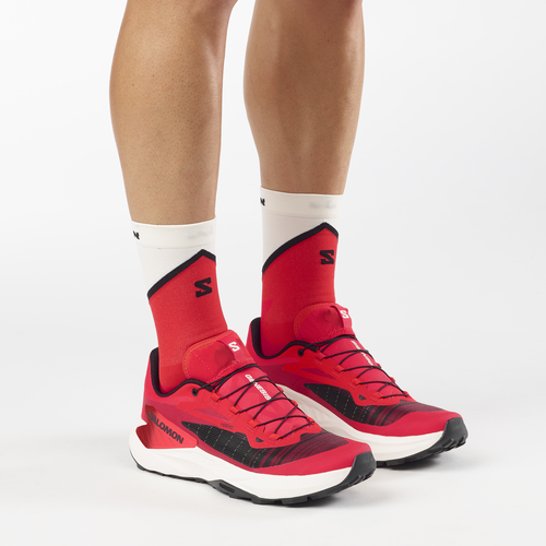 SALOMON GENESIS RED TRAIL SHOES FOR MEN