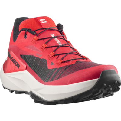 SALOMON GENESIS ROJO ZAPATILLAS TRAIL HOMBRE VISTA LATERAL, ARISTARUN 2