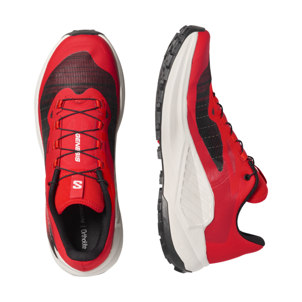 SALOMON GENESIS RED TRAIL SHOES FOR MEN
