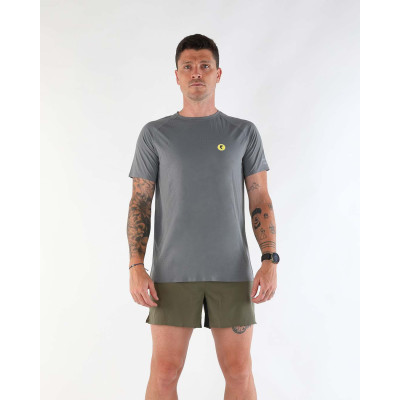 BLACK PEPPER TECHNICAL RUNNING T-SHIRT GRAY MEN