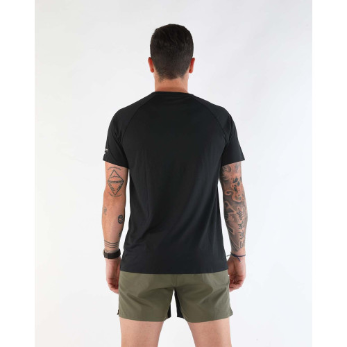 BLACK PEPPER TECHNICAL RUNNING T-SHIRT BLACK MEN