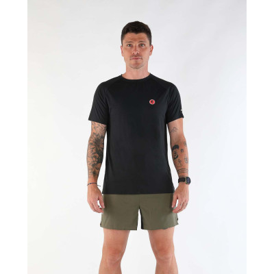 BLACK PEPPER TECHNICAL RUNNING T-SHIRT BLACK MEN