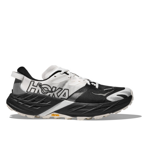 HOKA SPEEDGOAT 7 BLACK WHITE SAPATILHAS TRAIL RUNNING HOMEM