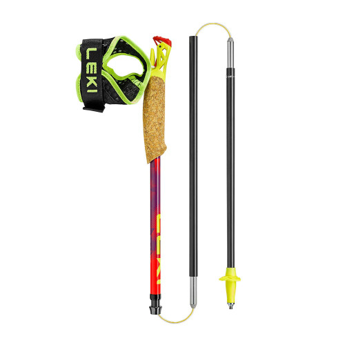 LEKI ULTRATRAIL FX.ONE SUPERLITE ROJO BASTONES TRAIL RUNNING VISTA PLEGADO,ARISTARUN