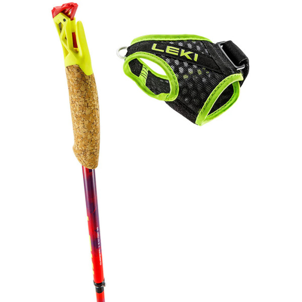 LEKI ULTRATRAIL FX.ONE SUPERLITE VERMELHO BASTÕES TRAIL RUNNING