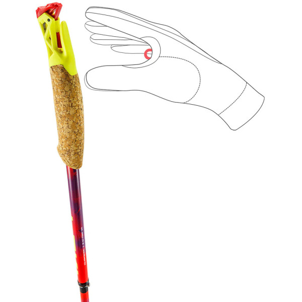 LEKI ULTRATRAIL FX.ONE SUPERLITE RED TRAIL RUNNING POLES