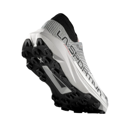 LA SPORTIVA PRODIGIO PRO WHITE BLACK ZAPATILLAS TRAIL HOMBRE VISTA ANTERIOR,ARISTARUN