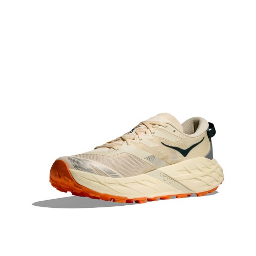 HOKA SPEEDGOAT 7 VINTAGE AMARILLO ZAPATILLAS TRAIL RUNNING HOMBRE VISTA LATERAL PERFIL, ARISTARUN