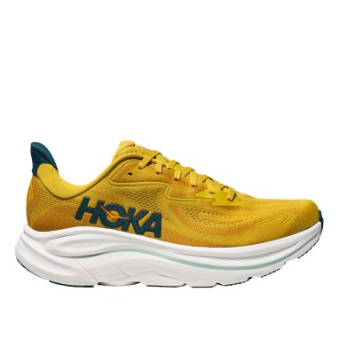 HOKA CLIFTON 10 YELLOW GOLD ZAPATILLAS RUNNING HOMBRE VISTA LATERAL,ARISTARUN 2