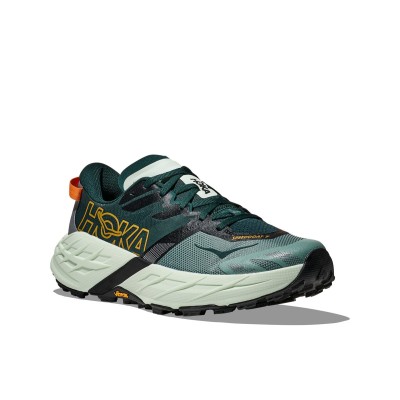 HOKA SPEEDGOAT 7 VERDE ZAPATILLAS TRAIL RUNNING HOMBRE VISTA LATERAL PERFIL, ARISTARUN