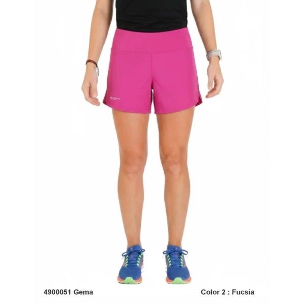 SPHERE PRO GEMA FUCSIA PANTALONES CORTOS RUNNING MUJER VISTA DELANTERA, ARISTARUN