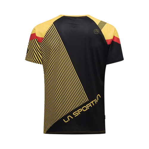 LA SPORTIVA FLOW YELLOW BLACK SHORT SLEEVE T-SHIRT FOR MEN