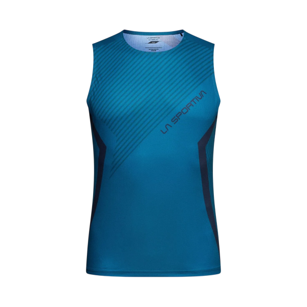 CAMISETA TIRANTES LA SPORTIVA FLOW AZUL PARA HOMEM
