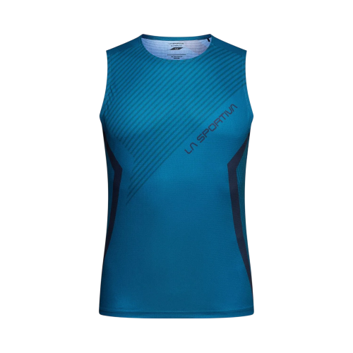 CAMISETA TIRANTES LA SPORTIVA FLOW AZUL PARA HOMEM