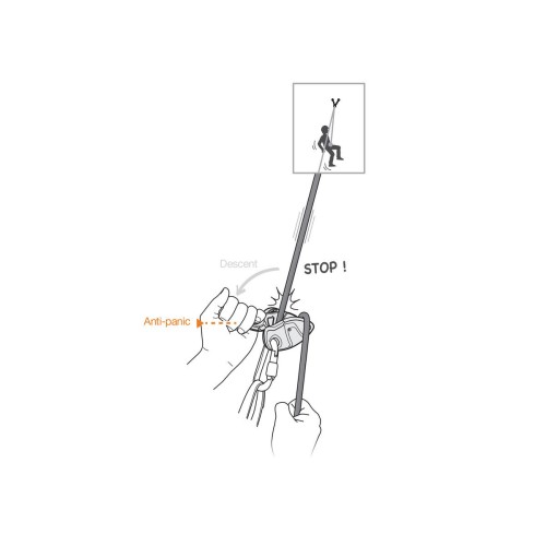 PETZL GRIGRI + YELLOW BELAYER