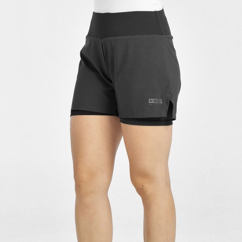8000 GROA 26V NEGRO PANTALONES CORTOS CON MALLA MUJER