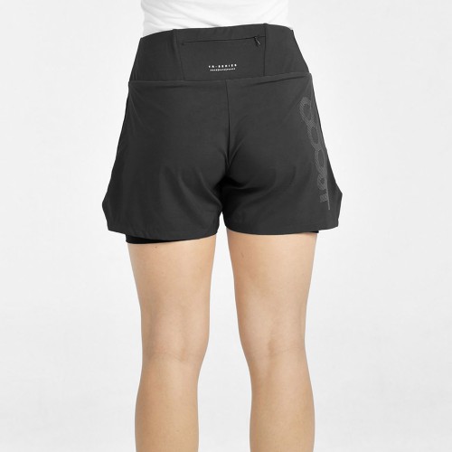 8000 GROA 26V NEGRO PANTALONES CORTOS CON MALLA MUJER