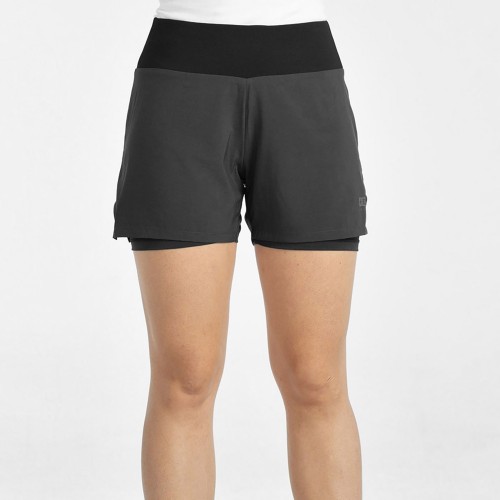 8000 GROA 26V NEGRO PANTALONES CORTOS CON MALLA MUJER