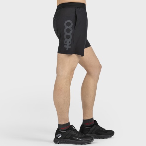 '+8000 TOIMON BLACK MEN'S RUNNING SHORTS