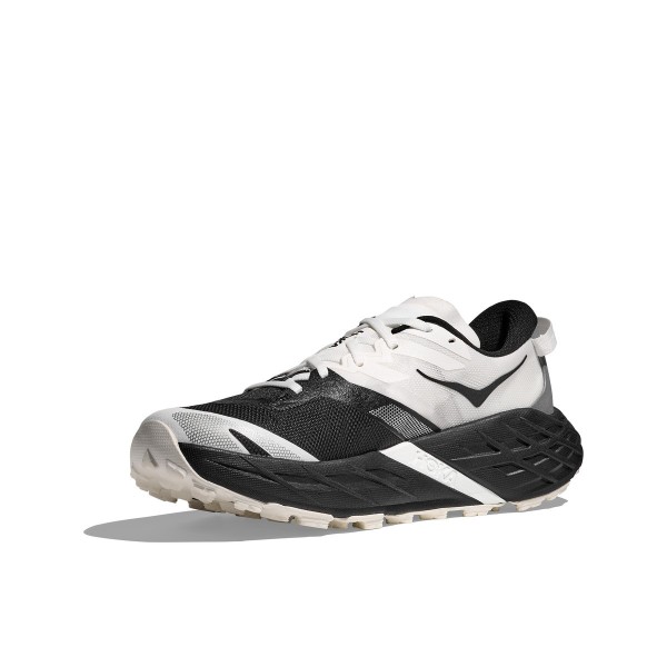 HOKA SPEEDGOAT 7 BLACK WHITE TRAIL SHOES WOMEN