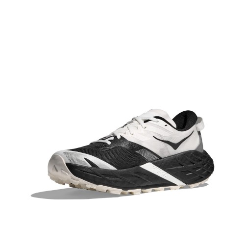 HOKA SPEEDGOAT 7 BLACK WHITE TRAIL SHOES WOMEN