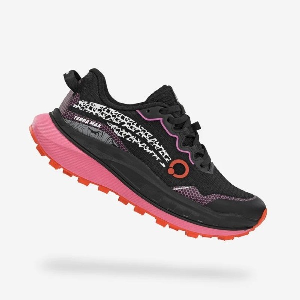 ATOM TERRA MAX PRETO ROSA SAPATILHAS TRAIL MULHER