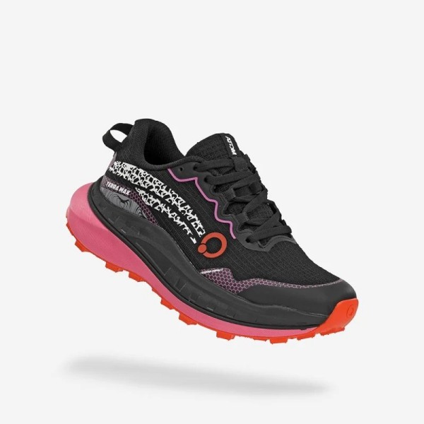 ATOM TERRA MAX PRETO ROSA SAPATILHAS TRAIL MULHER