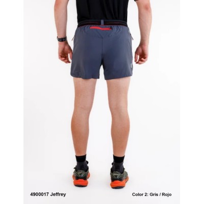 SPHERE PRO JEFFREY CINZA VERDE CALÇÕES DE CORRIDA MASCULINOS 2