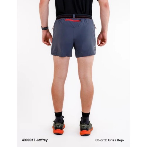 SPHERE PRO JEFFREY CINZA VERDE CALÇÕES DE CORRIDA MASCULINOS