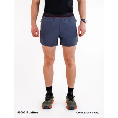 SPHERE PRO JEFFREY CINZA VERDE CALÇÕES DE CORRIDA MASCULINOS