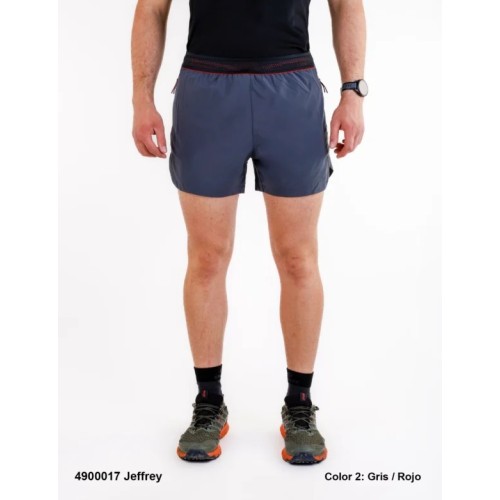 SPHERE PRO JEFFREY CINZA VERDE CALÇÕES DE CORRIDA MASCULINOS