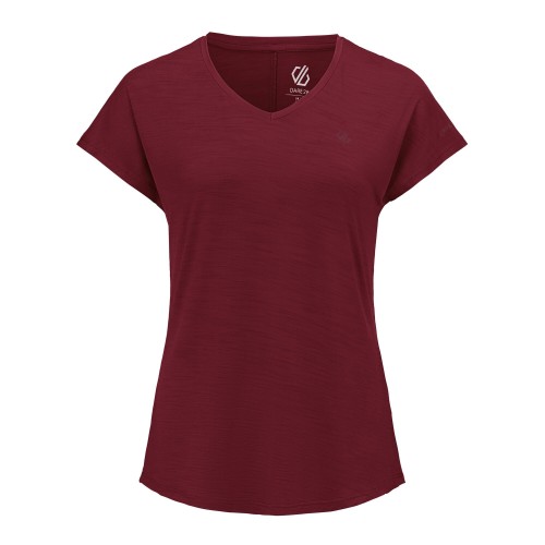 DARE2B VIGILANT TEE VERMELHO CAMISETA DE MANGA CURTA PARA MULHER