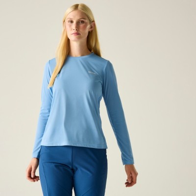 REGATTA MINDO CELESTE LONG SLEEVE TECHNICAL T-SHIRT WOMEN