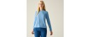 REGATTA MINDO CELESTE LONG SLEEVE TECHNICAL T-SHIRT WOMEN