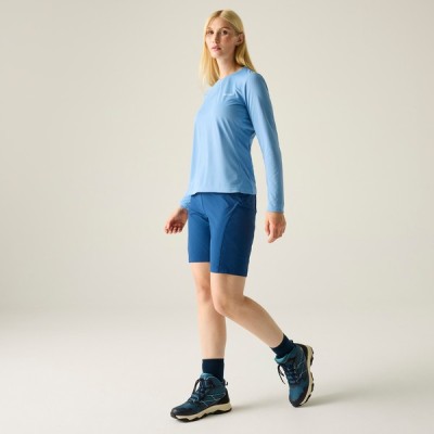 REGATTA MINDO CELESTE LONG SLEEVE TECHNICAL T-SHIRT WOMEN 2