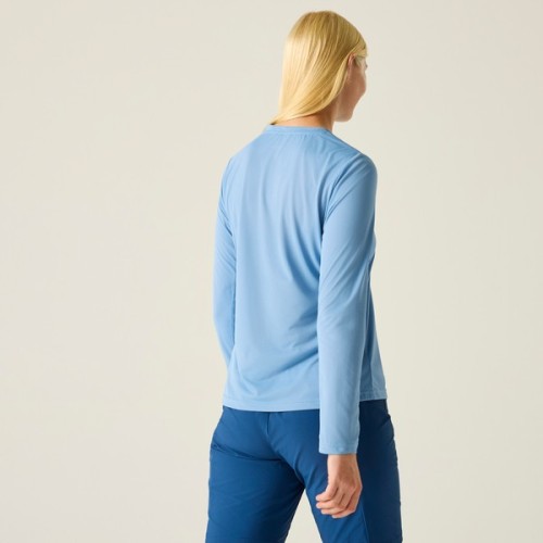REGATTA MINDO CELESTE LONG SLEEVE TECHNICAL T-SHIRT WOMEN