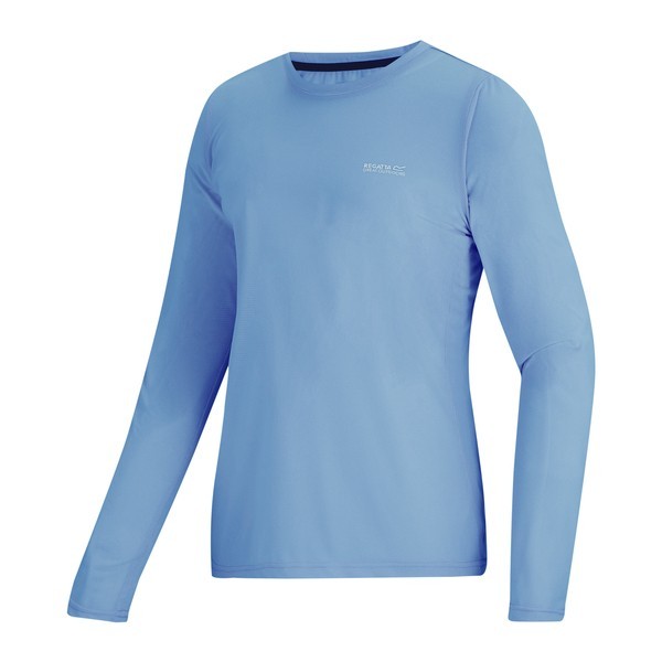 REGATTA MINDO CELESTE LONG SLEEVE TECHNICAL T-SHIRT WOMEN