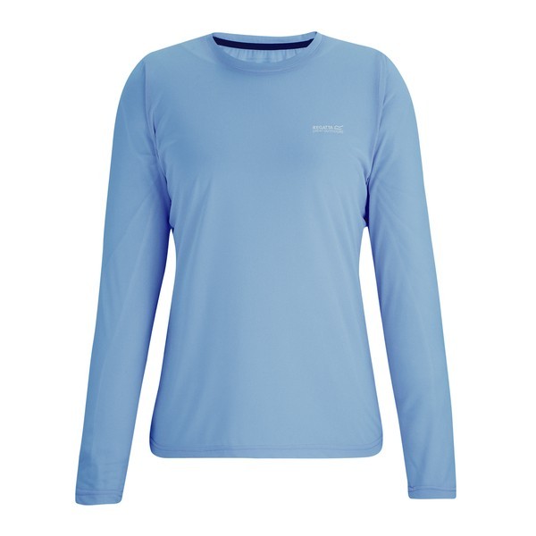 REGATTA MINDO CELESTE LONG SLEEVE TECHNICAL T-SHIRT WOMEN
