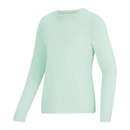 REGATTA MINDO LIGHT GREEN LONG SLEEVE TECH T-SHIRT WOMEN