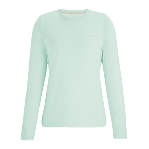 REGATTA MINDO LIGHT GREEN LONG SLEEVE TECH T-SHIRT WOMEN