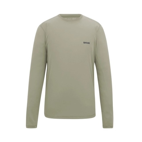 REGATTA MINDO BEIGE CAMISETA MANGA LARGA TECNICA HOMBRE VISTA FRONTAL 2, ARISTARUN