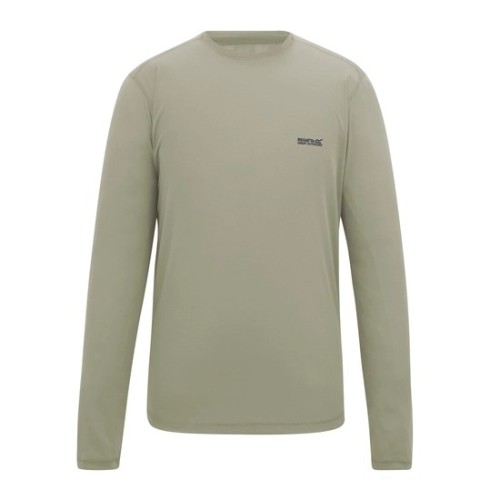 REGATTA MINDO BEIGE CAMISETA MANGA LARGA TECNICA HOMBRE VISTA FRONTAL 2, ARISTARUN