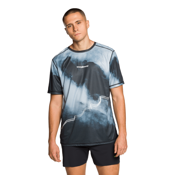 TRANGOWORLD ELEIX 150 GRAY SHORT SLEEVE T-SHIRT FOR MEN