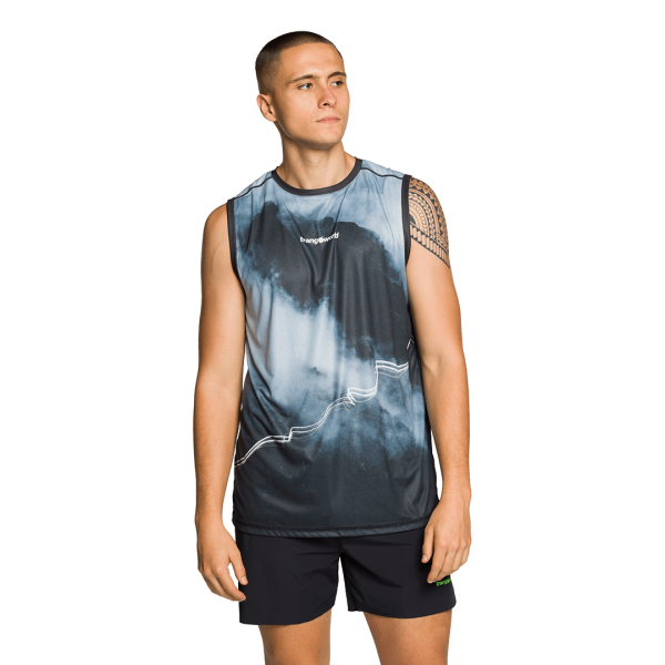 TRANGOWORLD MERLES GRAY MEN'S SLEEVELESS T-SHIRT