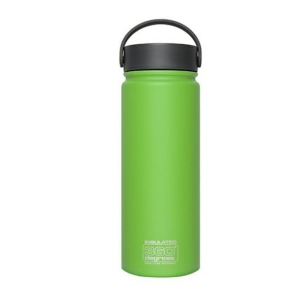 360 DEGREES WIDE MOUTH GREEN INSULATED BOTTLE 550ML