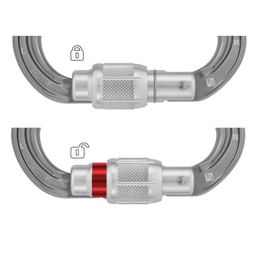 PETZL OMNI SCREW LOCK MOSQUETÃO SEMICIRCULAR