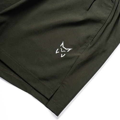 ALTUS ROUTE L30 DARK GREEN SHORTS