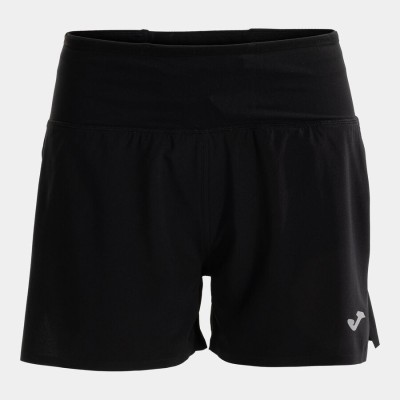 JOMA R-TRAIL NATURE NEGRO PANTALÓN CORTO TRAIL RUNNING MUJER VISTA FRONTAL, ARISTARUN